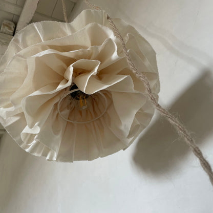 Lámpara BLOOM blanco seda
