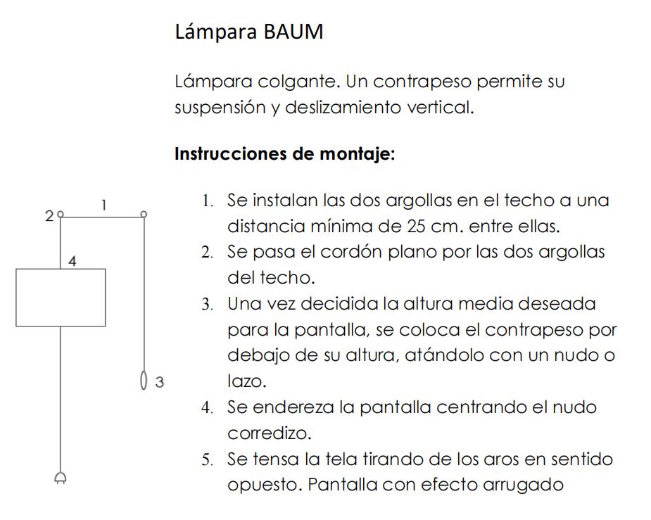 Lámpara BAUM negro
